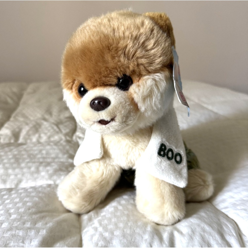 New with Tag Gund Boo Pup Plush 10 In World's Cutest Dog Swim Trunks Towel